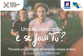 uno su centomila e se fossi tu? Trovare un donatore di midollo osseo è raro. Tu puoi fare la differenza